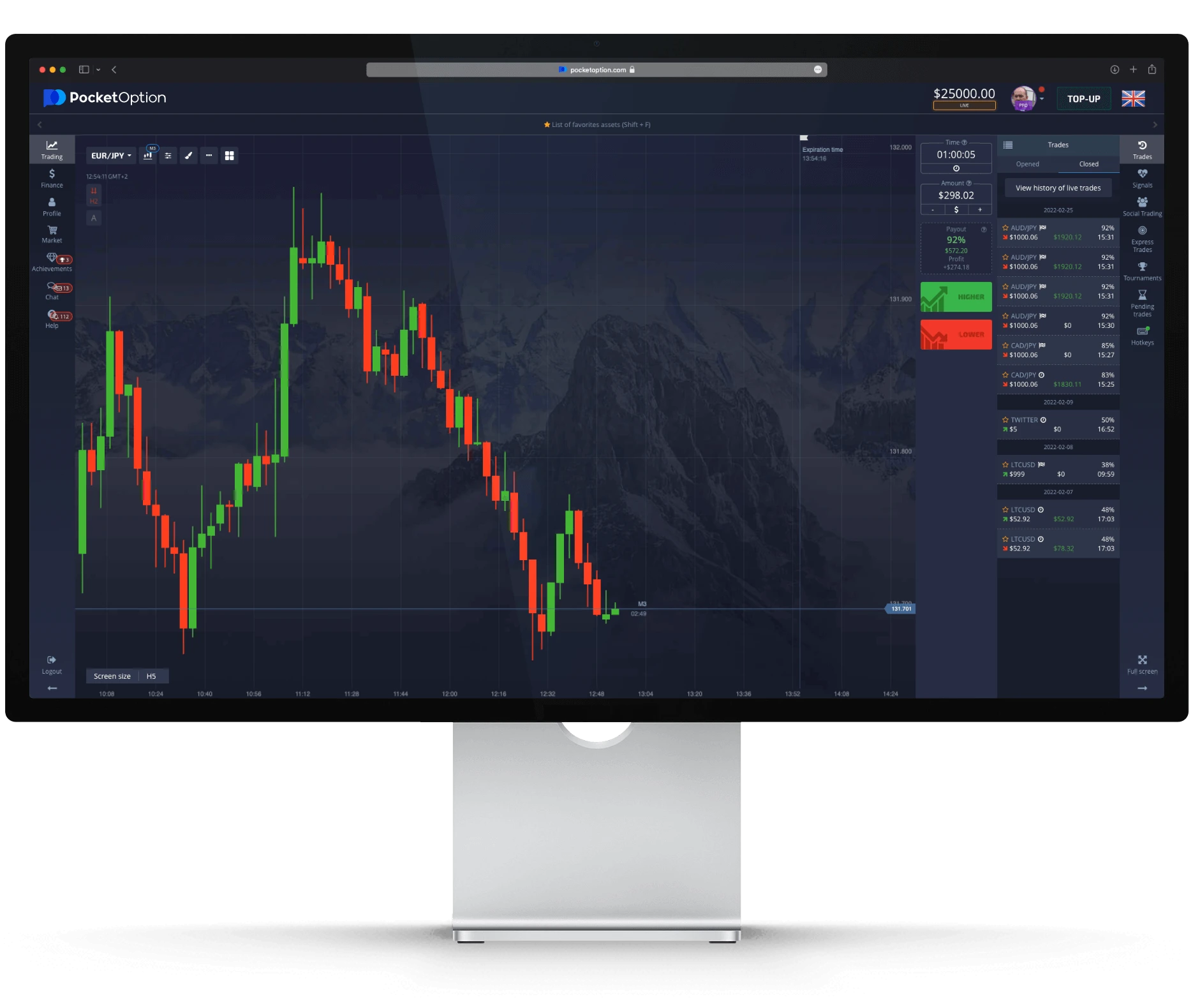 Pocket Option - Plataforma de trading